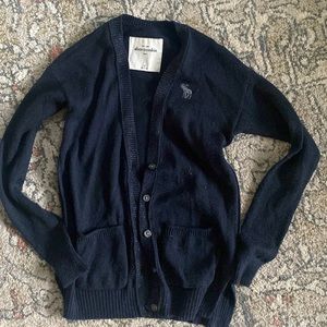 Girls navy cardigan